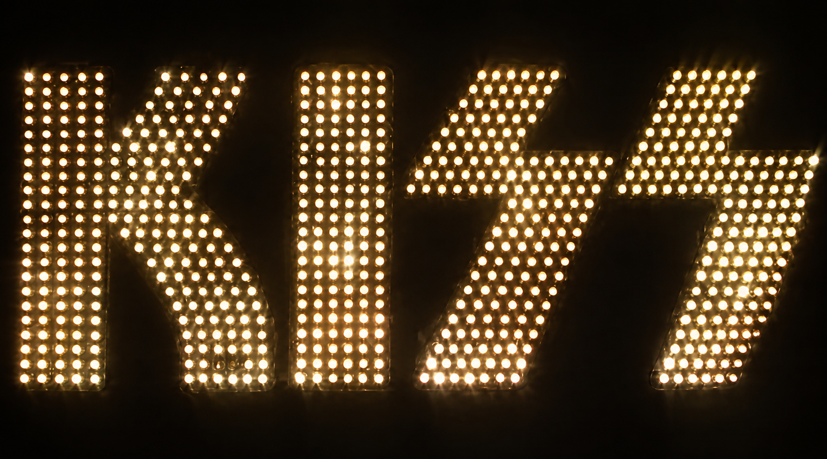 Illuminated KISS logo